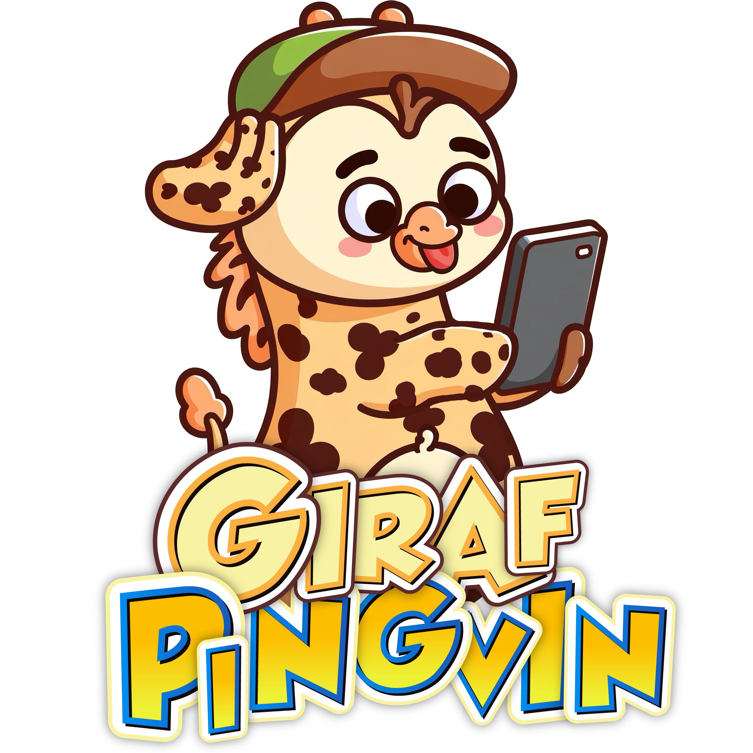 GirafPingvin Selfie-pose
