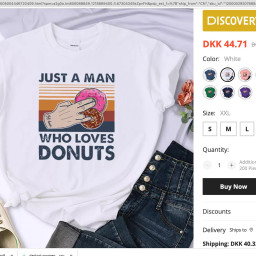 Mig der køber t-shirt og først opdager budskabet er lidt et andet EFTER købet: t-shirt med fingerne i donuts hullerne