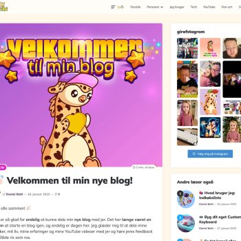 Skærmbillede af girafpingvin.dk