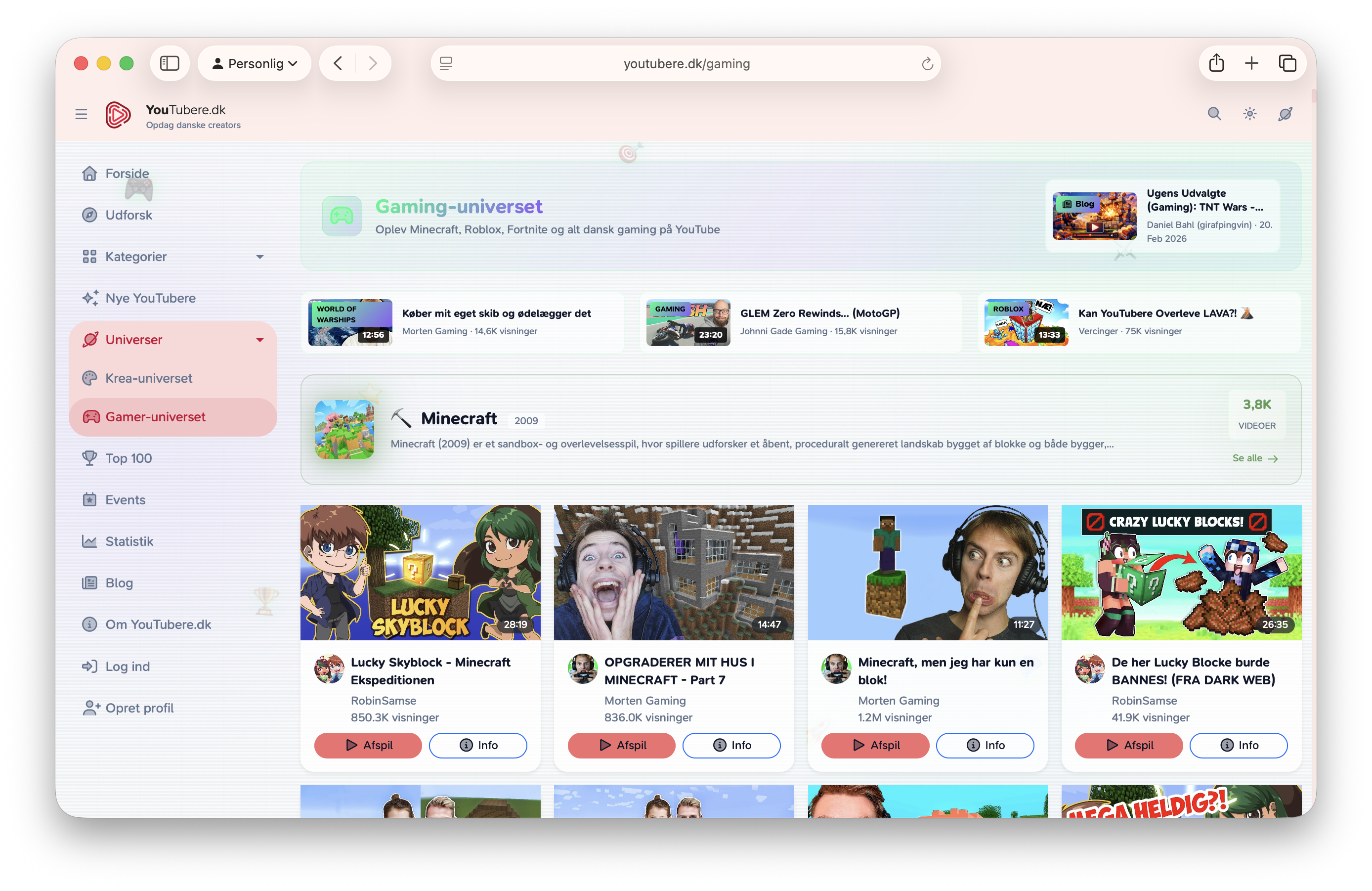 Gaming univers